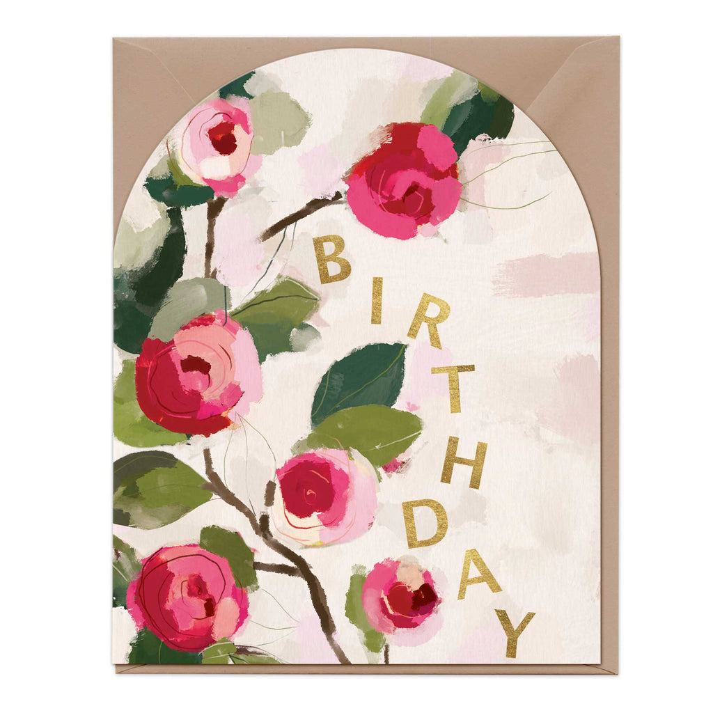 Camellia Birthday Arch Card Whistlefish Whistlefish Trade