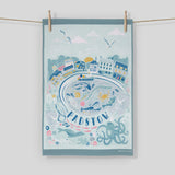 Tea Towel-CO13TT - Padstow Tea Towel-Whistlefish