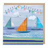 D425 - Sailing Boats Birthday Card