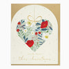 XA009 - Berry & Robin Heart Christmas Card