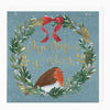 XA117 - Robin Wreath Christmas Card