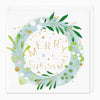 XA104 - White Berry Wreath Christmas Card