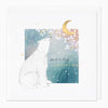 XA207 - Gold Polar Bear Christmas Card