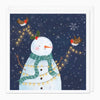 XA170 - Snowman & Robins Christmas Card