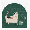 XA185 - Fur Baby Cat Christmas Card