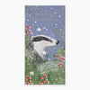 XA122 - Badger & Berries Christmas Card