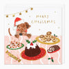 XA175 - Puppy At The Table Christmas Card