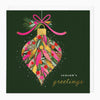 XA063 - Pink & Gold Bauble Christmas Card