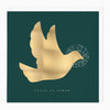 XA209 - Peace On Earth Gold Dove Christmas Card