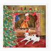 XA180 - Spot By The Fire Christmas Card