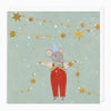 XA202 - Mini Mice Star Garland Christmas Card