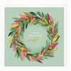 XA066 - Pink & Gold Garland Christmas Card