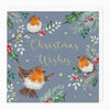 XA222 - Robins On Branches Christmas Card