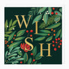 XA072 - Green & Gold Wish Christmas Card