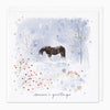 XA264 - Horse & Berries Christmas Card