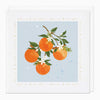 XA092 - Simplistic Oranges Christmas Card