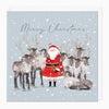 XA163 - Santa & Reindeer Christmas Card