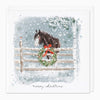XA259 - Horse & Wreath Christmas Card