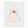 XA280 - Delicate Pudding Christmas Card