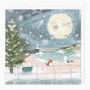 XA302 - Lighthouse At Night Christmas Card