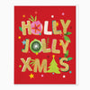 XA271 - Holly Jolly Xmas Christmas Card