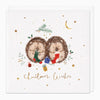 XA216 - Hedgehog Stockings Christmas Card