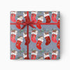 CWP026 - Hedgehog Stocking Christmas Wrapping Paper