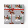 CWP035 - Festive Horses Christmas Wrapping Paper