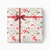 CWP043 - Snowy Floral Christmas Wrapping Paper