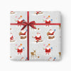 CWP044 - Santa & Reindeer Christmas Wrapping Paper