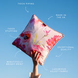 Cushion-OR24CU - Orange Poppy Cushion-Whistlefish