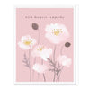 E498 - Pink Deepest Sympathy Card