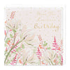 E596 - Pink Flower Lovely Birthday Card