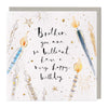 E604 - Brother Candle Birthday Card
