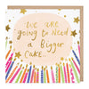 E627 - A Bigger Cake Birthday Card