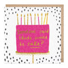 E628 - Pink Birthday Cake Card