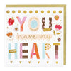 E668 - You Have My Heart Patchwork Card