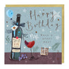 E681 - Red Wine and Gifts Birthday Card