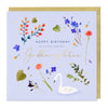 E690 - Swan and Florals Goddaughter Birthday Card