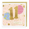 E718 - 11th Balloon Birthday card