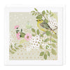 E741 - Greenfinch Blossom Birthday Card