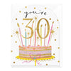 E775 - You're 30 Birthday Cake card