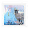 F006 - Ewe on the Blue Art Card