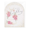 F093 - Floral Wedding Cake Card