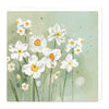 F418 - White Daffodils Art Card