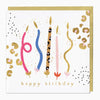 G016 - Leopard Print Candles Birthday Card