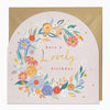 G121 - Lovely Floral Birthday Arch Card