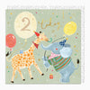 G529 - Giraffe's 2nd Birthday Card