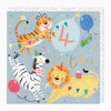 G531 - Zebra's 4th Birthday Card