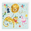 G532 - Cheetah's 5th Birthday Card